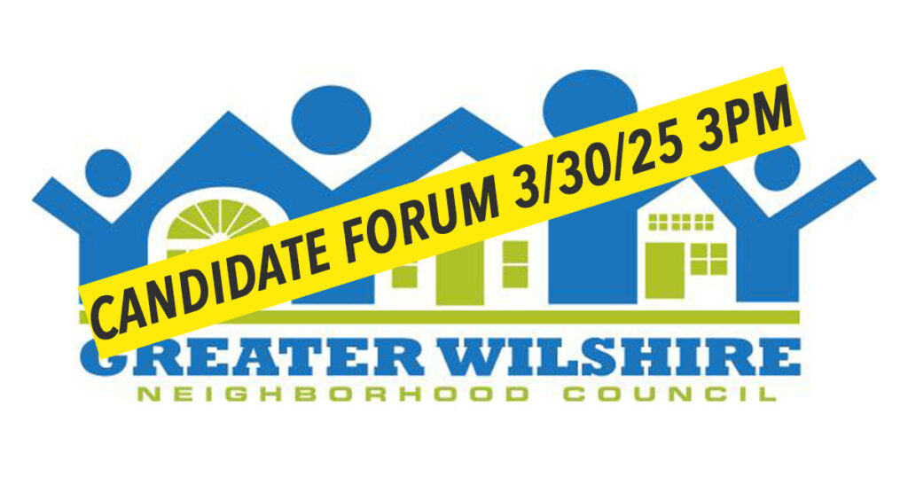 GWNC Logo with banner reading "Candidate Forum 3/30/25 3PM"