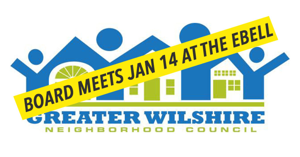 Board meets Jan 14 the Ebell